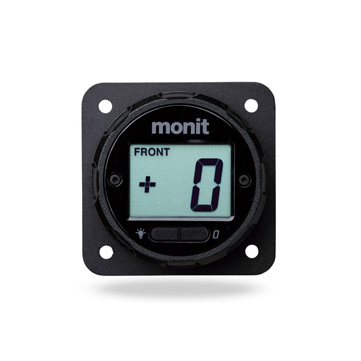Monit Digital Brake Bias Dial, Square Mount, Black Dial
