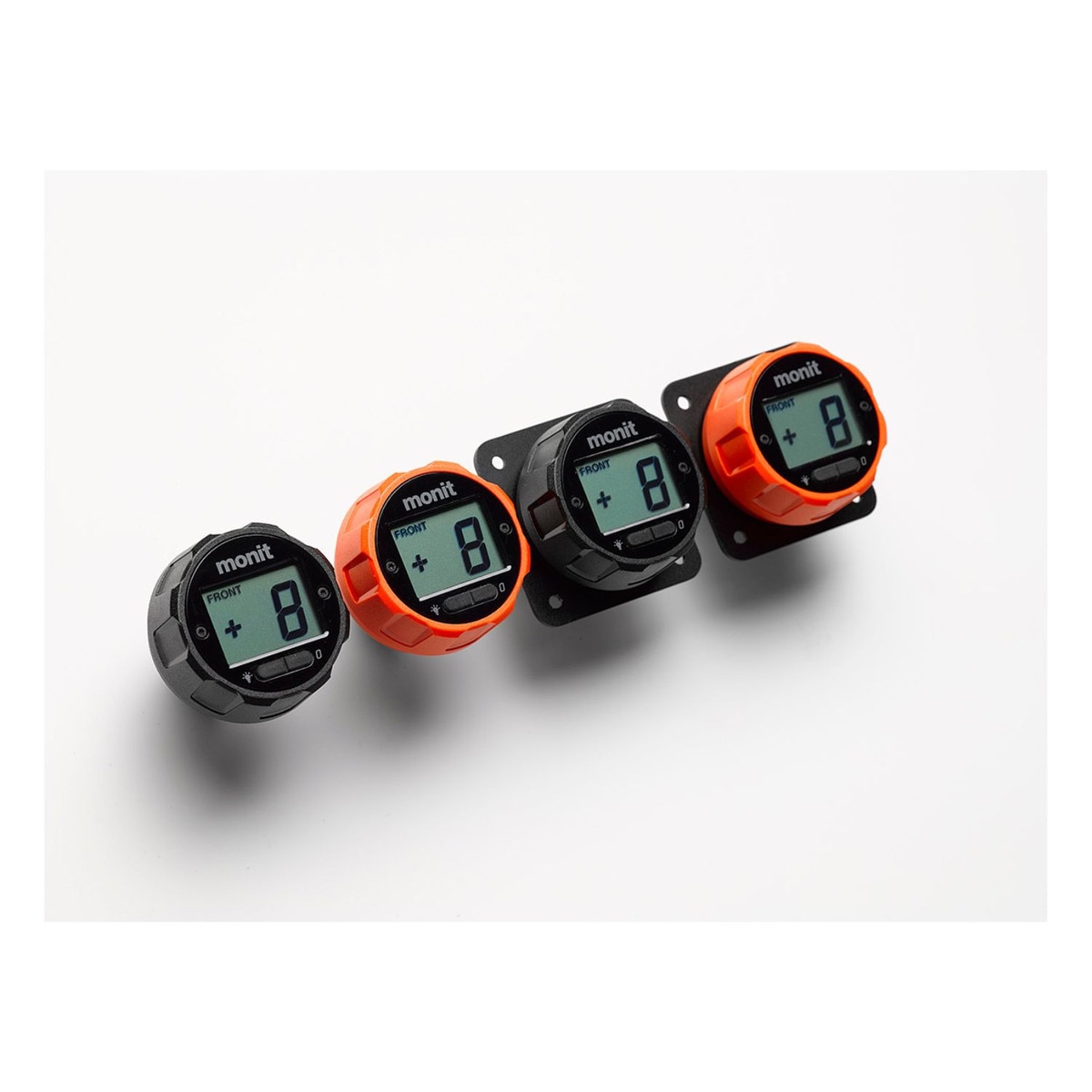 Monit Digital Brake Bias Dial, Square Mount, Black Dial
