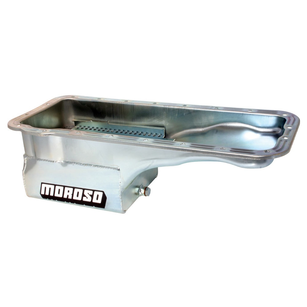 Moroso Oil Pan, Street / Strip, Front Sump, 7 Quart, 7.500 Deep, Steel, Ford FE-Series
