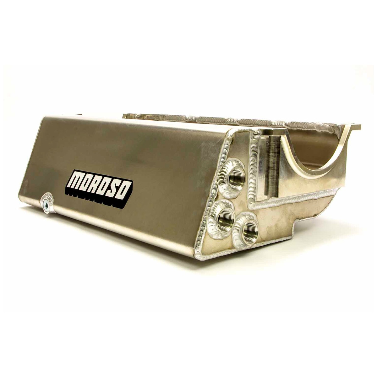 Moroso Oil Pan, Circle Track, Dry Sump, 6.500 Deep, Aluminum, Small Block Chevy (Sprint Car)
