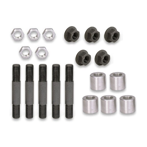 Moroso Wheel Stud Kit, 5/8-18 Thread, 4.406 Length, Screw-In, Steel (Lug Nuts / Spacers Included)