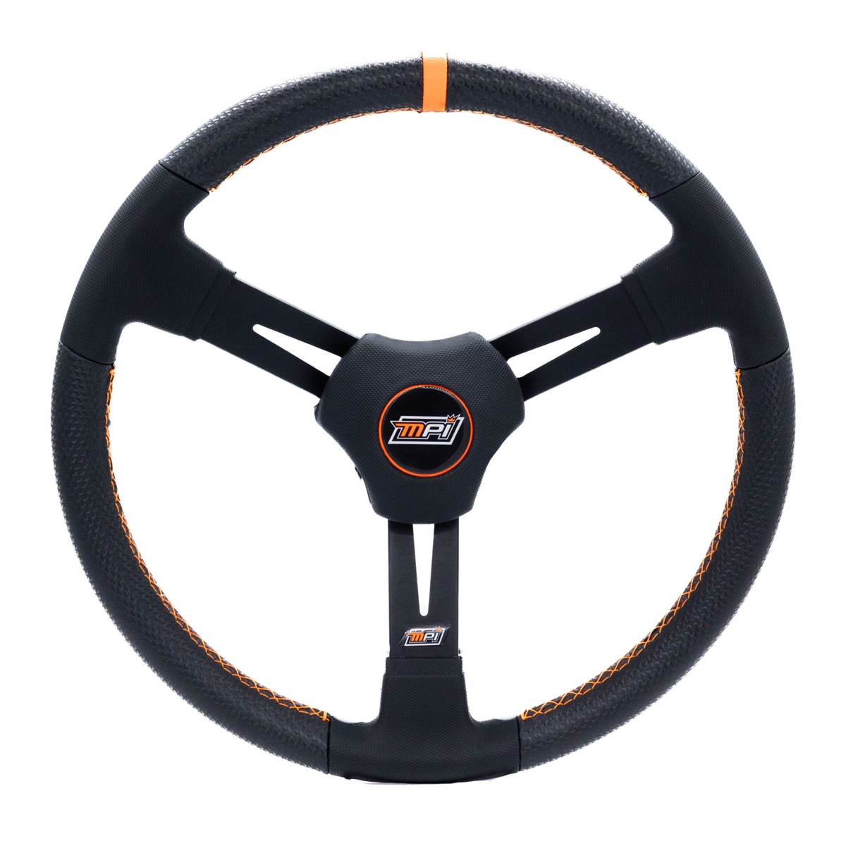 MPI 15in Dished Dirt Friendly Aluminum Steering Wheel, replaces DM-15-A, with Centerpiece