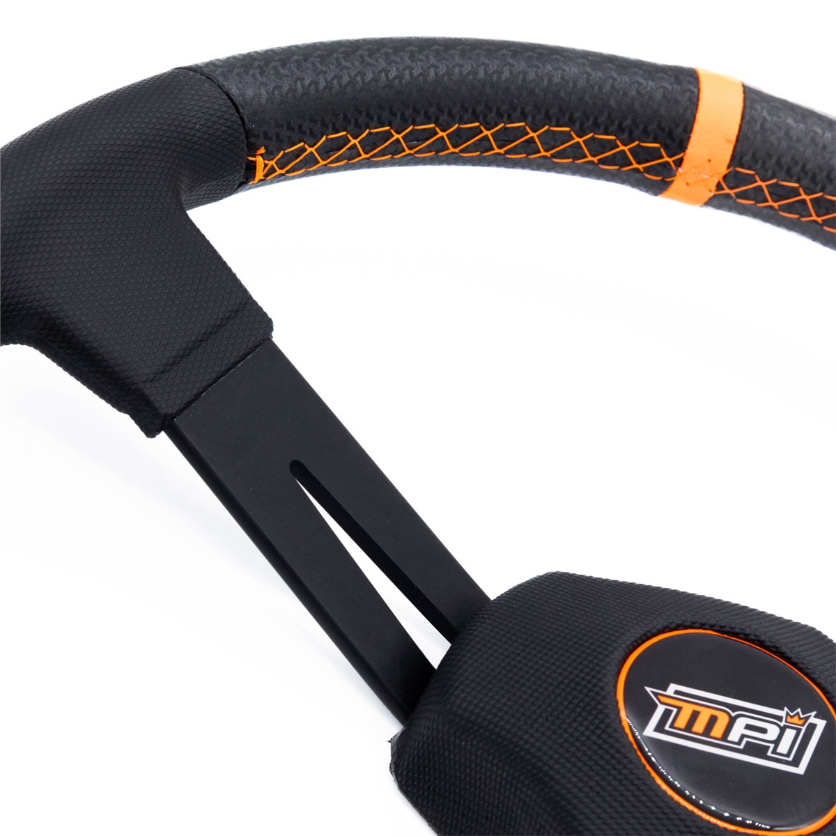 MPI 15in Dished Dirt Friendly Aluminum Steering Wheel, replaces DM-15-A, with Centerpiece