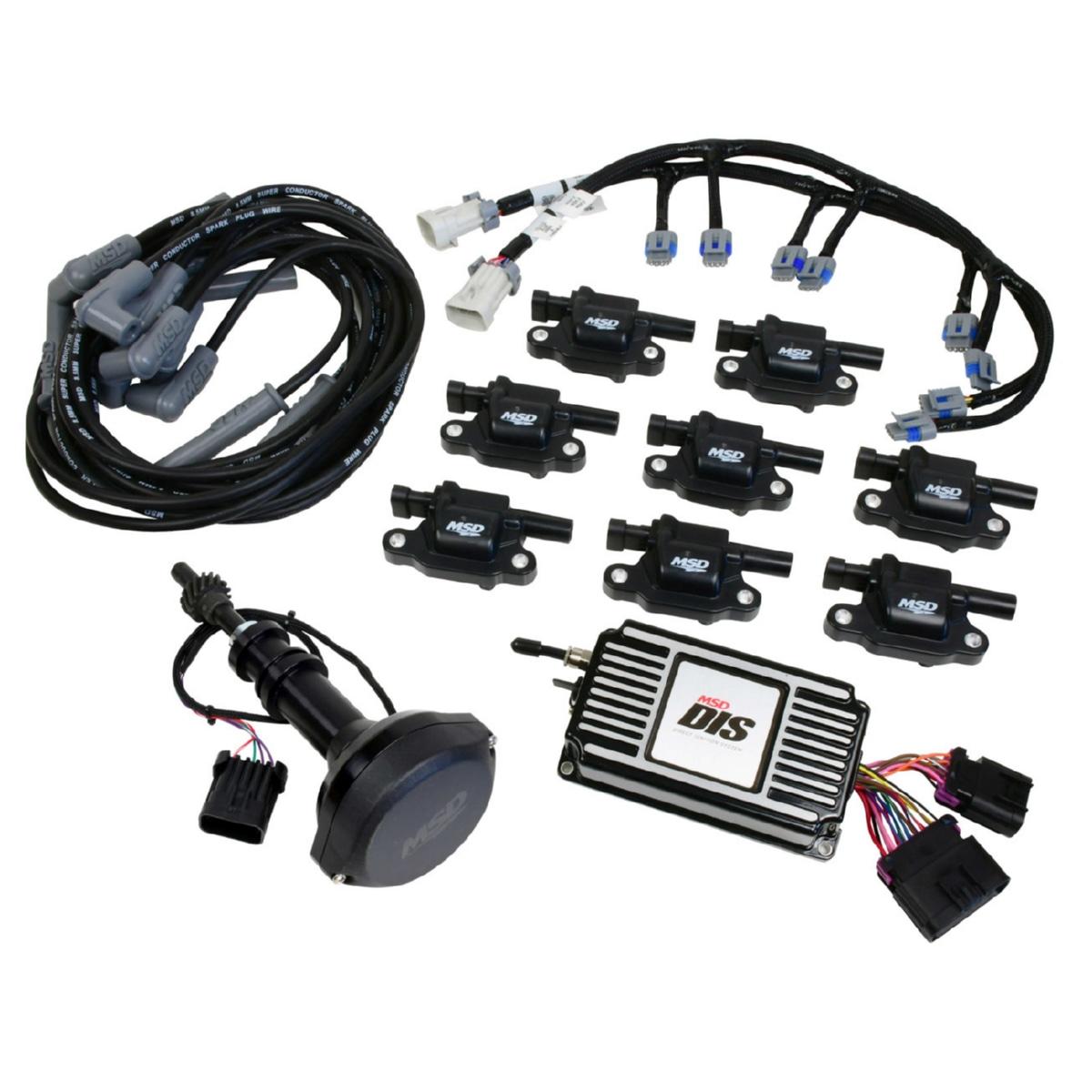 MSD Ignition Ignition System Kit, DIS Digital, Black, Ford 351W