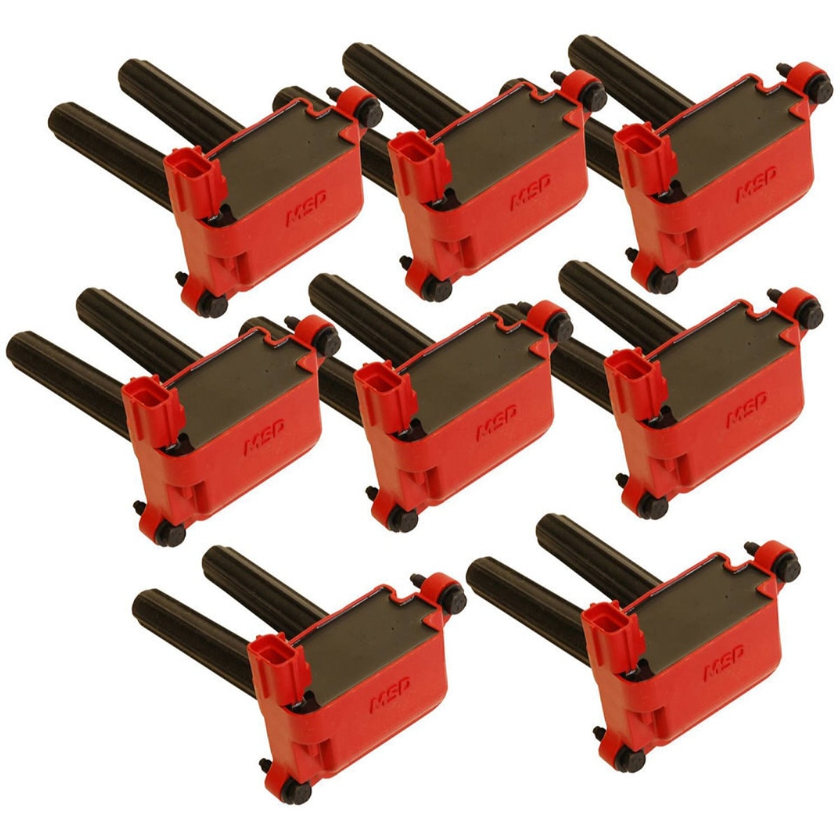 MSD Ignition Coil, Blaster Series, OE Replacement, 2005-20 Hemi 5.7L / 6.1L / 6.2L / 6.4L, Red, Set of 8