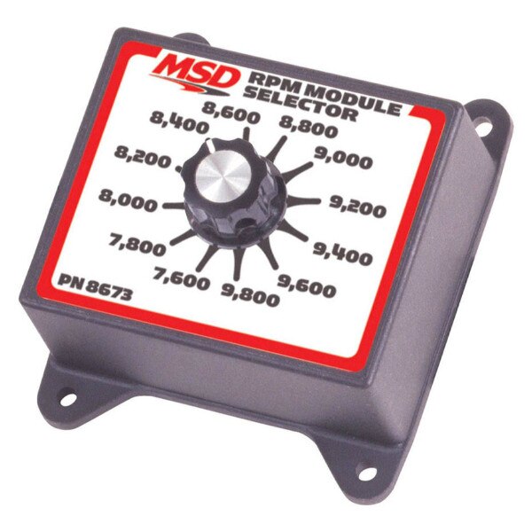 MSD RPM Module Selector Switch, 7600-9800 RPM, Dial Selector, 200 RPM ...