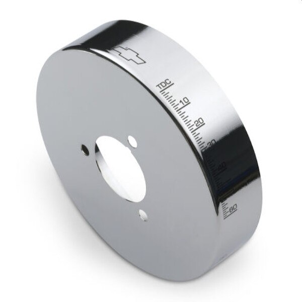 ProForm Harmonic Balancer Cover, Timing Marks, Chevy Bowtie Logo