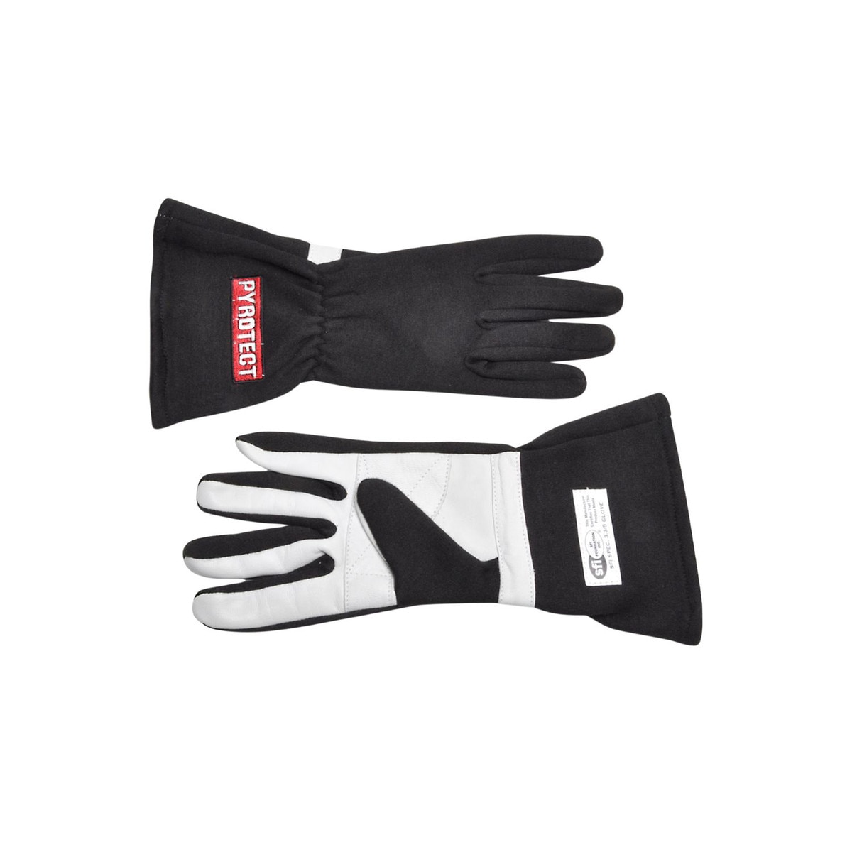 Pyrotect Driving Gloves, Sport 1 Layer, Black, Small, SFI 3.3/1