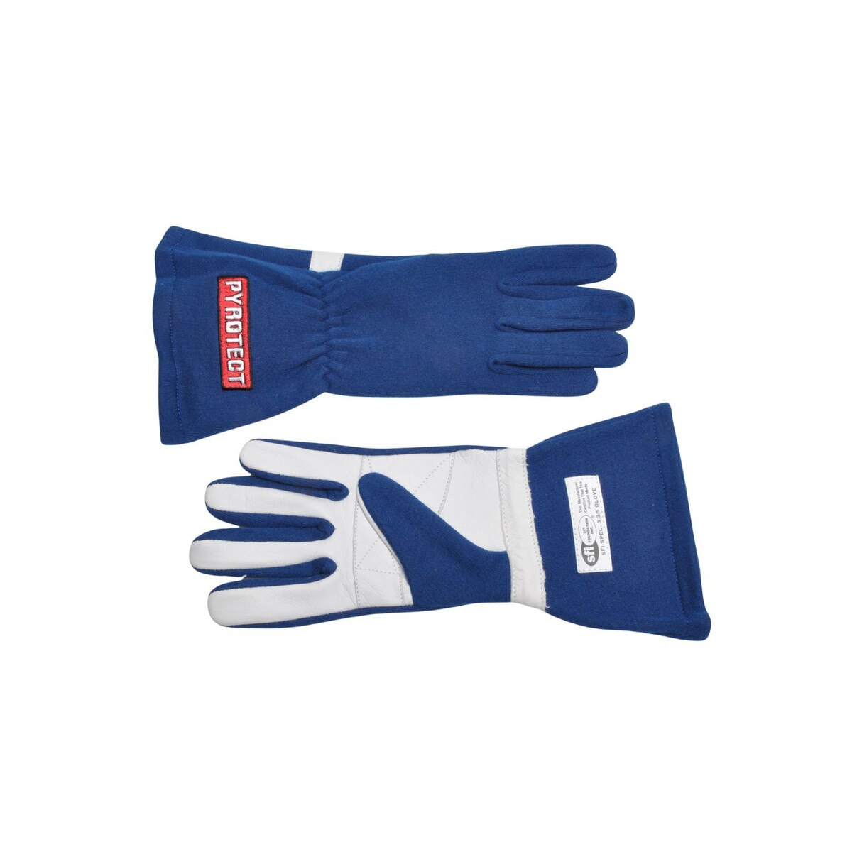 Pyrotect Driving Gloves, Sport 1 Layer, Blue, XX-Large, SFI 3.3/1