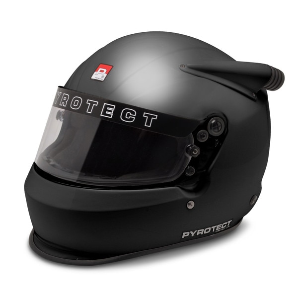 Pyrotect Helmet, Ultra Sport Duckbill, Mid-Forced Air, Full Face, Flat Black, X-Large, SA2020