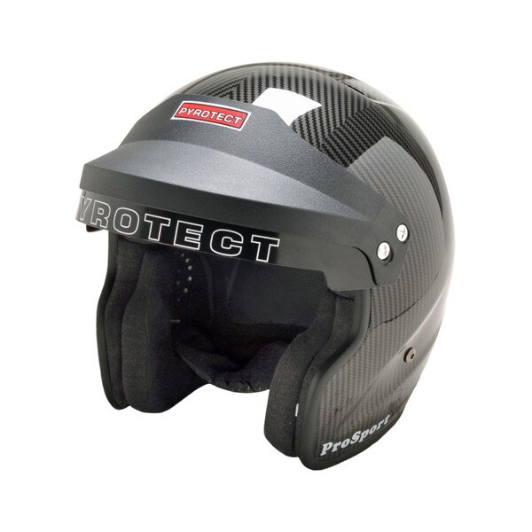 Pyrotect Helmet, Pro Sport, Open Face, Carbon Fiber Look, Small, SA2020