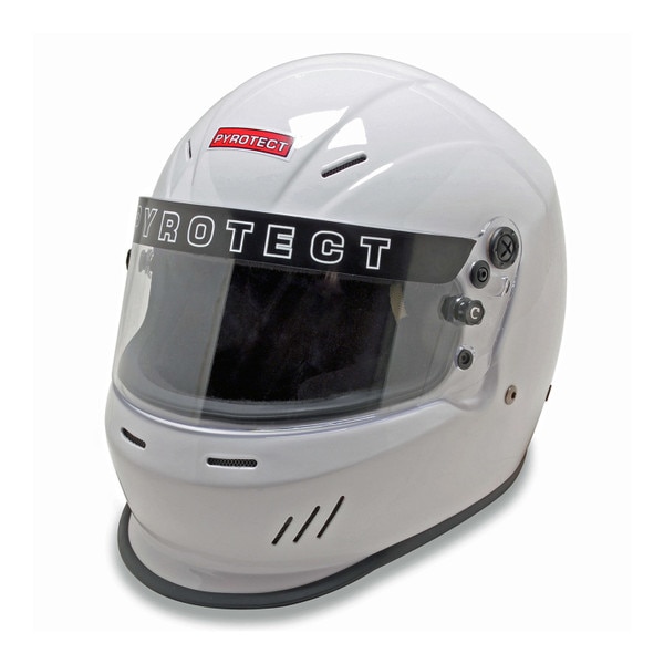Pyrotect Helmet, Ultra Sport Duckbill, Non-Forced Air, Full Face, White, XX-Large, SA2020