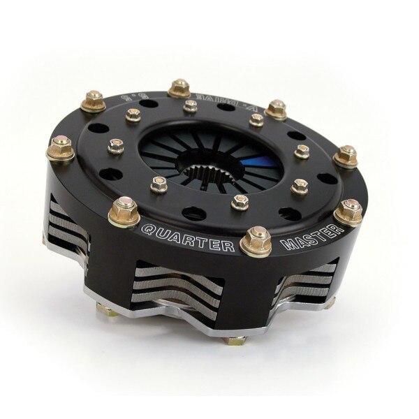 Quarter Master Clutch Kit V-Drive Triple Disc 5.5in 1-5/32x26-Spline Rigid Hub Flywheel 2-Piece Seal Chevy