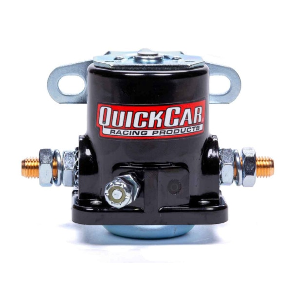 Quickcar heavy duty starter solenoid Ford style black /