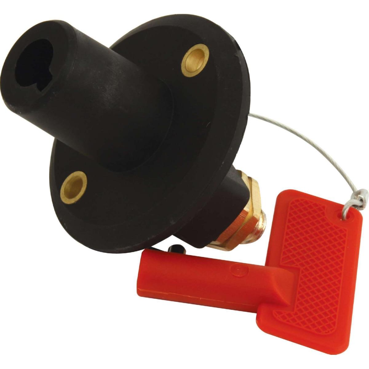 Quickcar Battery Disconnect, Rotary Switch, Panel Mount, 350 Amp, 12V, Removable Key