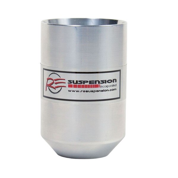 RE Suspension Bump Stop Cup, 14mm Shaft, 3.000 Cup, Aluminum, Polished (RE Suspension Shocks)