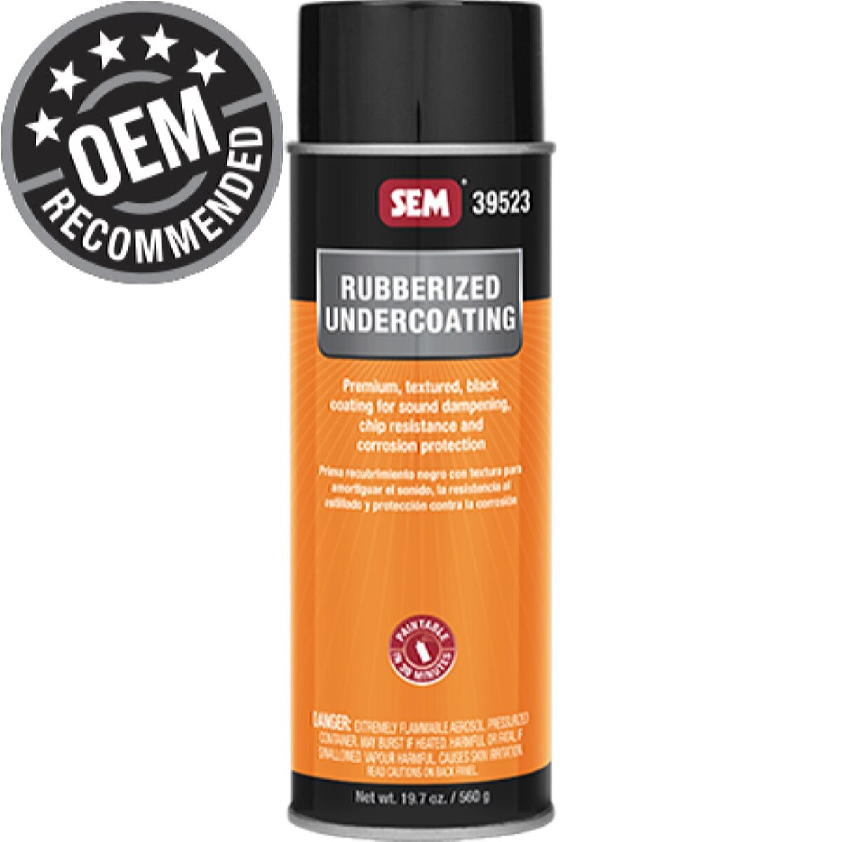 SEM Rubberized Undercoating, 24 oz. Aerosol Can