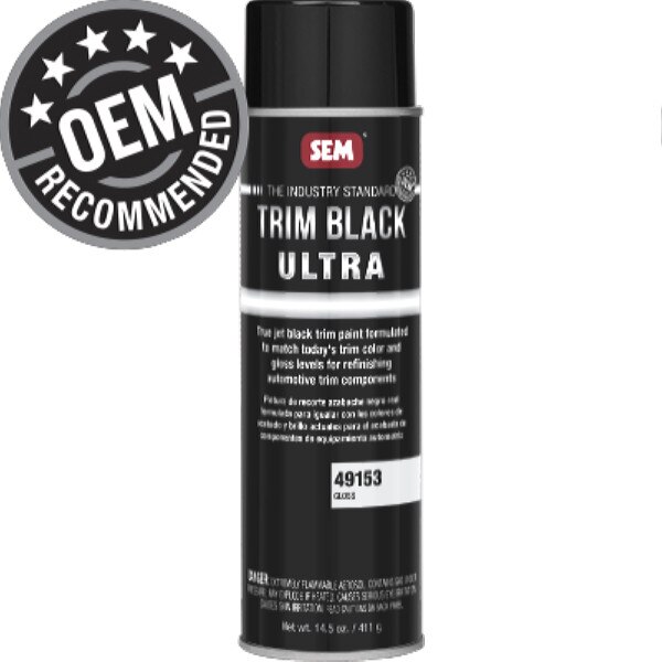 SEM Trim Black Ultra, 20 oz. Aerosol Can, Gloss Black