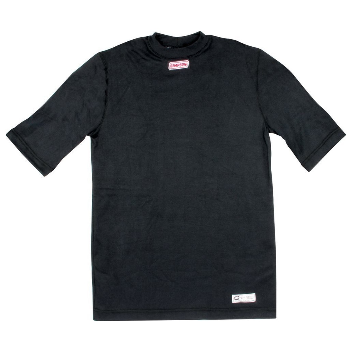 Simpson Underwear, CarbonX Ultimate Series, Shirt, Short Sleeve, Black, Large, SFI 3.3/1