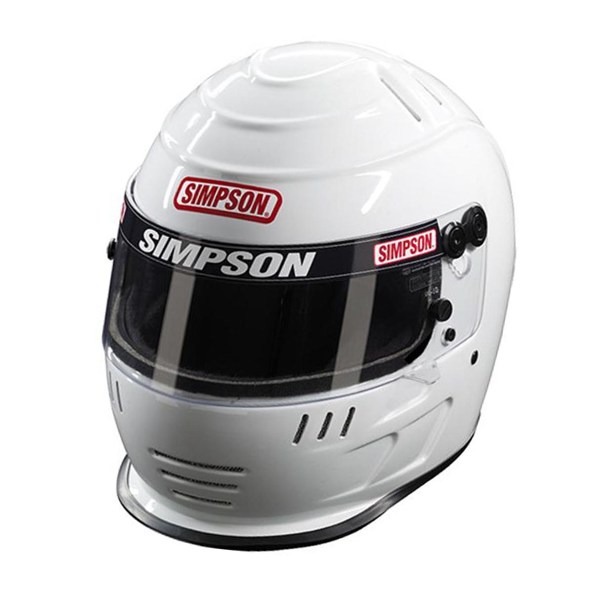 Simpson Helmet, Diamondback, Full Face, Gloss White, 7-1/2