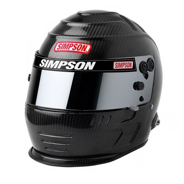Simpson Helmet, Speedway Shark, Full Face, Carbon Fiber, 7-1/8