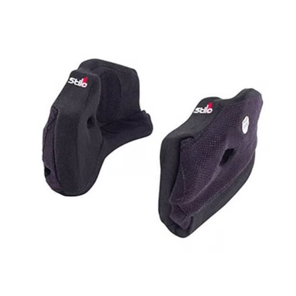 Stilo Helmet Cheek Pads, 30mm Thick, Black, Pair (Stilo ST5 Helmets)