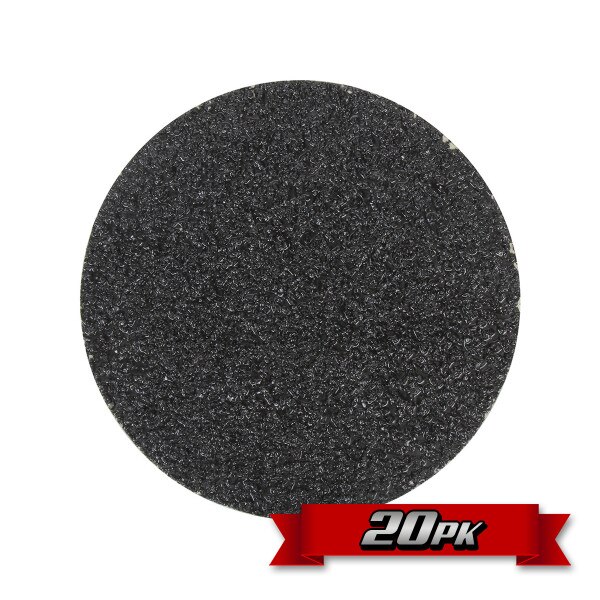 SRI Tire Grinding Disc, 8.000 Diameter, 16 Grit, Rounded, Black, Set of 20