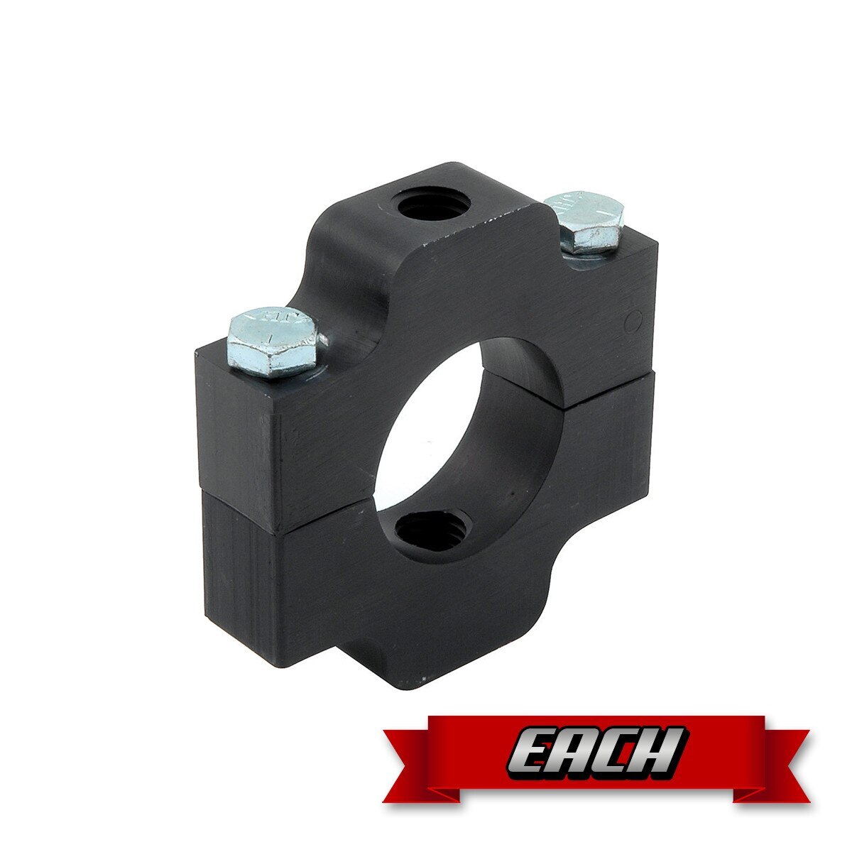 SRI Weight Clamp, Aluminum, 1.500 Round Roll Bar, Black (5/16 Hex Head Bolts)