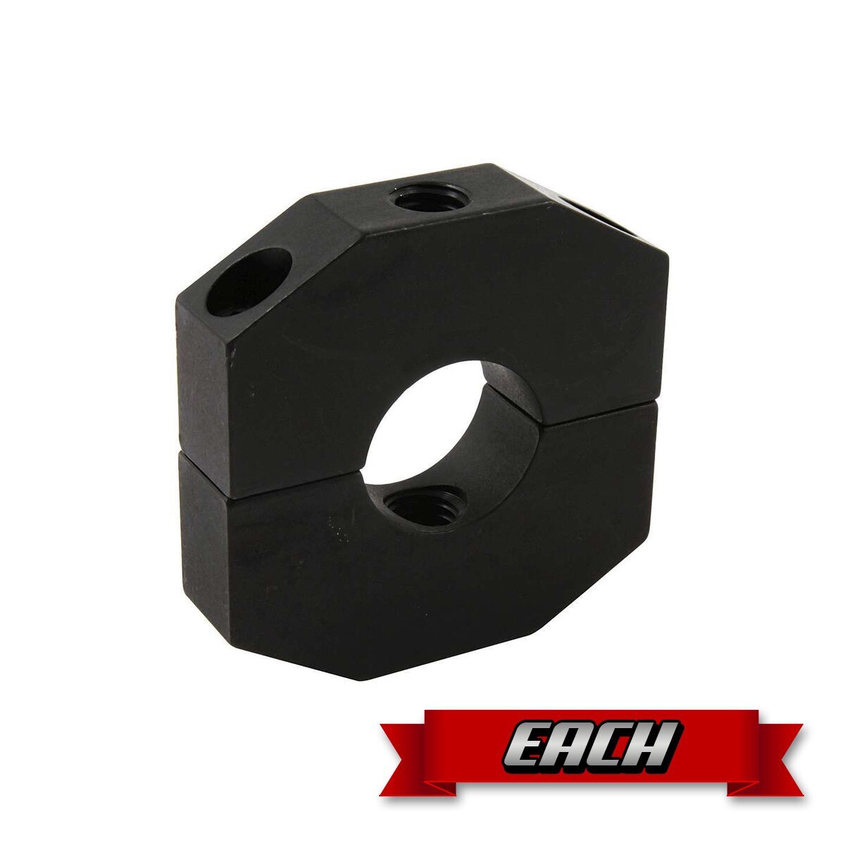 SRI Weight Clamp, Aluminum, 1.250 Round Roll Bar, Black (Recessed 5/16 Socket Head Bolts)