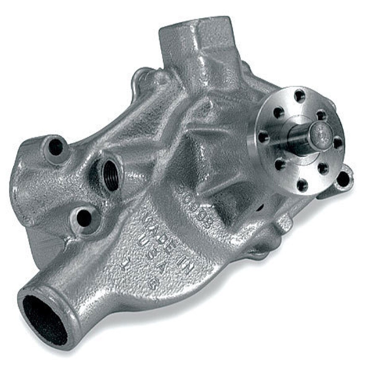 Stewart water pump Stage 1 mechanical 0.750 pilot iron natural short Small Block Chevy /