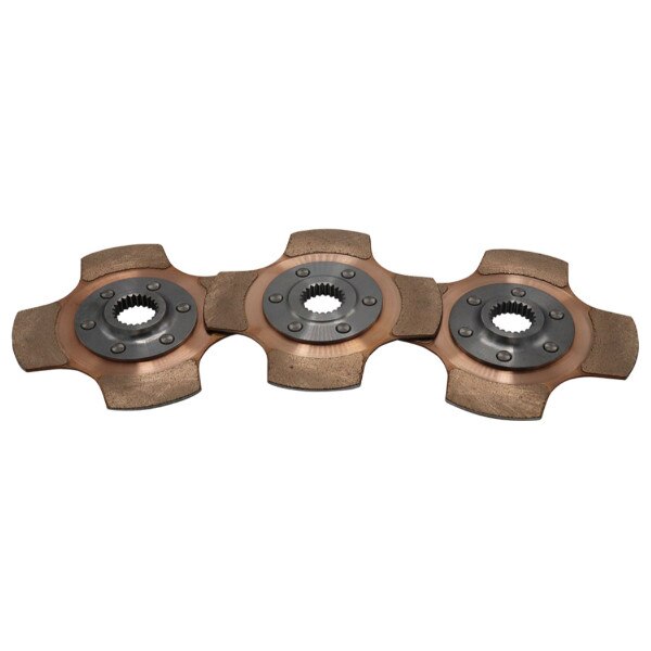 Tilton clutch disc pack paddle 3 plate 5.5in metallic 1 5 32 x 26 spline 6 rivet back to back /