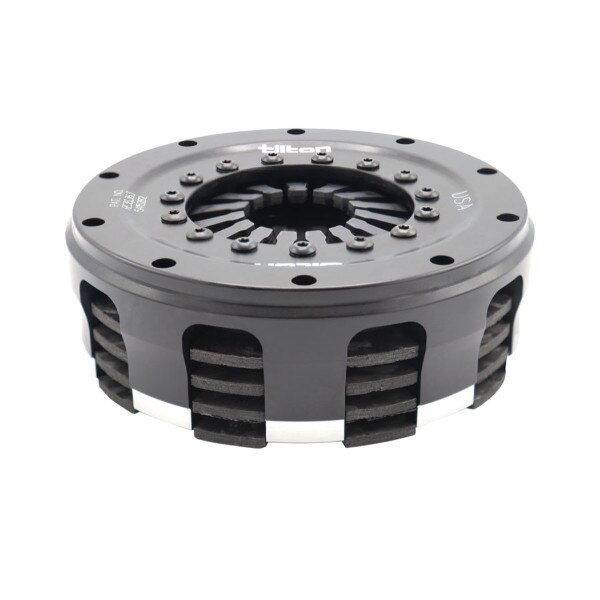 Tilton Clutch, OT-V Carbon Racing, 4.500 Diameter, 3-Plate, Step Type Flywheel, High Pressure Plate Ratio, Gray Spring