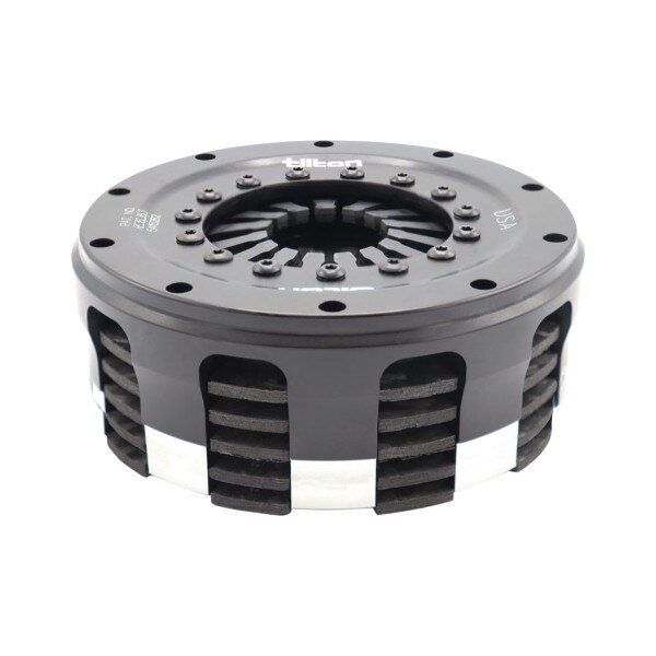 Tilton Clutch, OT-V Carbon Racing, 4.500 Diameter, 4-Plate, Step Type Flywheel, High Pressure Plate Ratio, Gray Spring