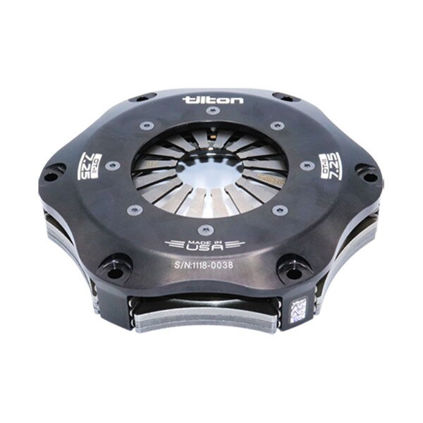Tilton OT-II metallic racing clutch 7.25in 3-plate step flywheel high pressure plate ratio gray spring /