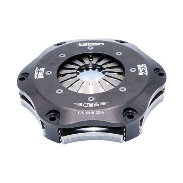 Tilton OT-II heavy duty metallic clutch 7.25in 3-plate step flywheel high pressure plate ratio gray spring /