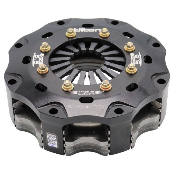 Tilton OT-III metallic racing clutch 5.5in 4-plate step flywheel high pressure plate ratio gray spring /