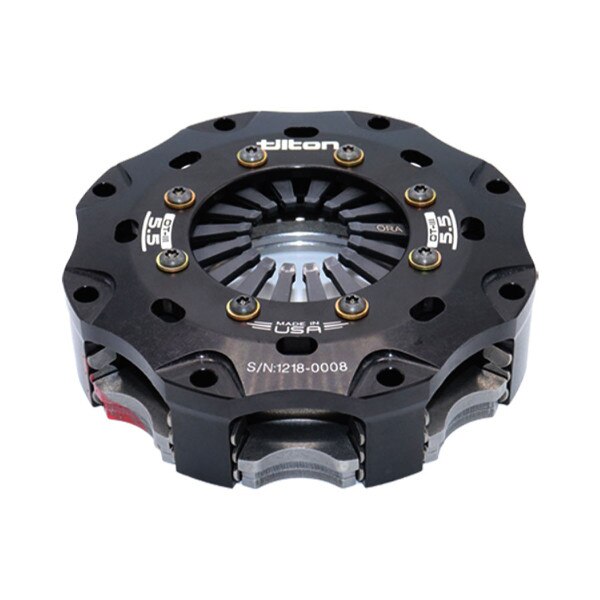 Tilton OT-III heavy duty metallic clutch 5.5in 3-plate step flywheel high pressure plate ratio gray spring /