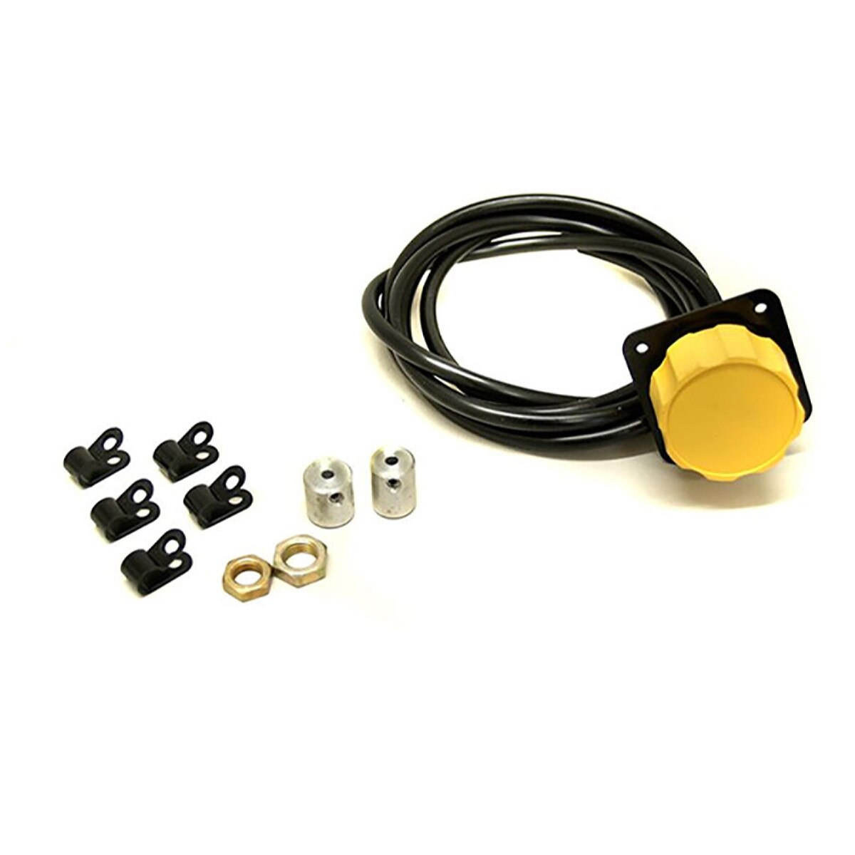 Tilton brake bias adjuster kit standard 3/8-24 7/16-20 couplers 6ft cable panel mount yellow knob /