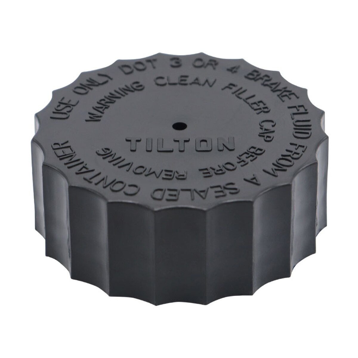 Tilton Master Cylinder Cap, Plastic, Black (Tilton 74Series & 75Series Master Cylinders)