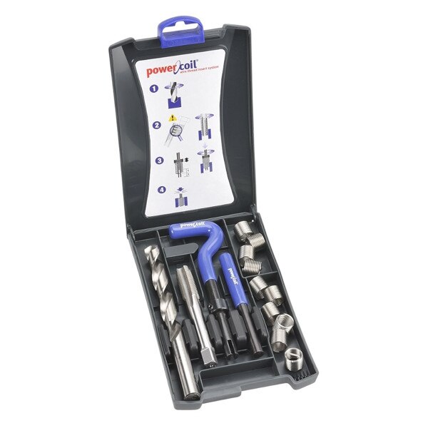 Thread Coil Set Power Coil Thread Repair Kit, Fine Thread, 12-28 Thread, Set of 20 ...