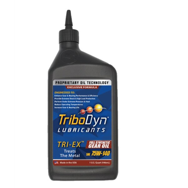 TriboDyn Gear Oil, TRIEX Series, Full Synthetic, 75W140, 1 Quart