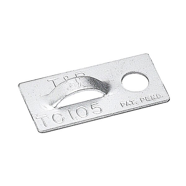 Cable Tie Mounting Base, Aluminum, Metallic, 1.000 Length, 0.500 Width, #10 Screw Mount / Epoxy Glue