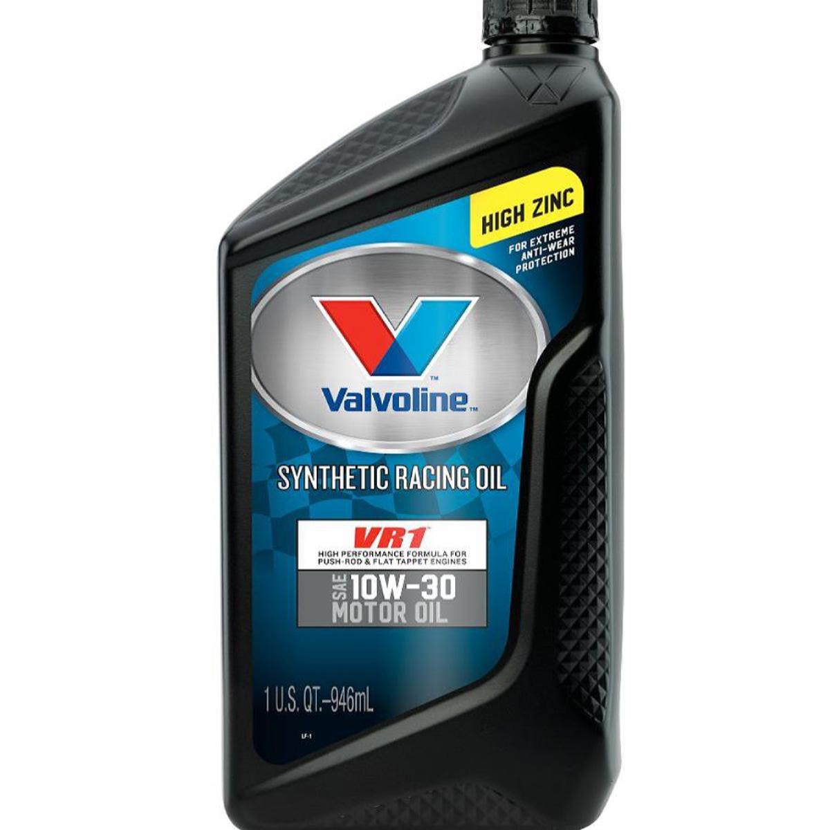 Valvoline Motor Oil VR1 Racing Series Synthetic 10W30 1 Quart