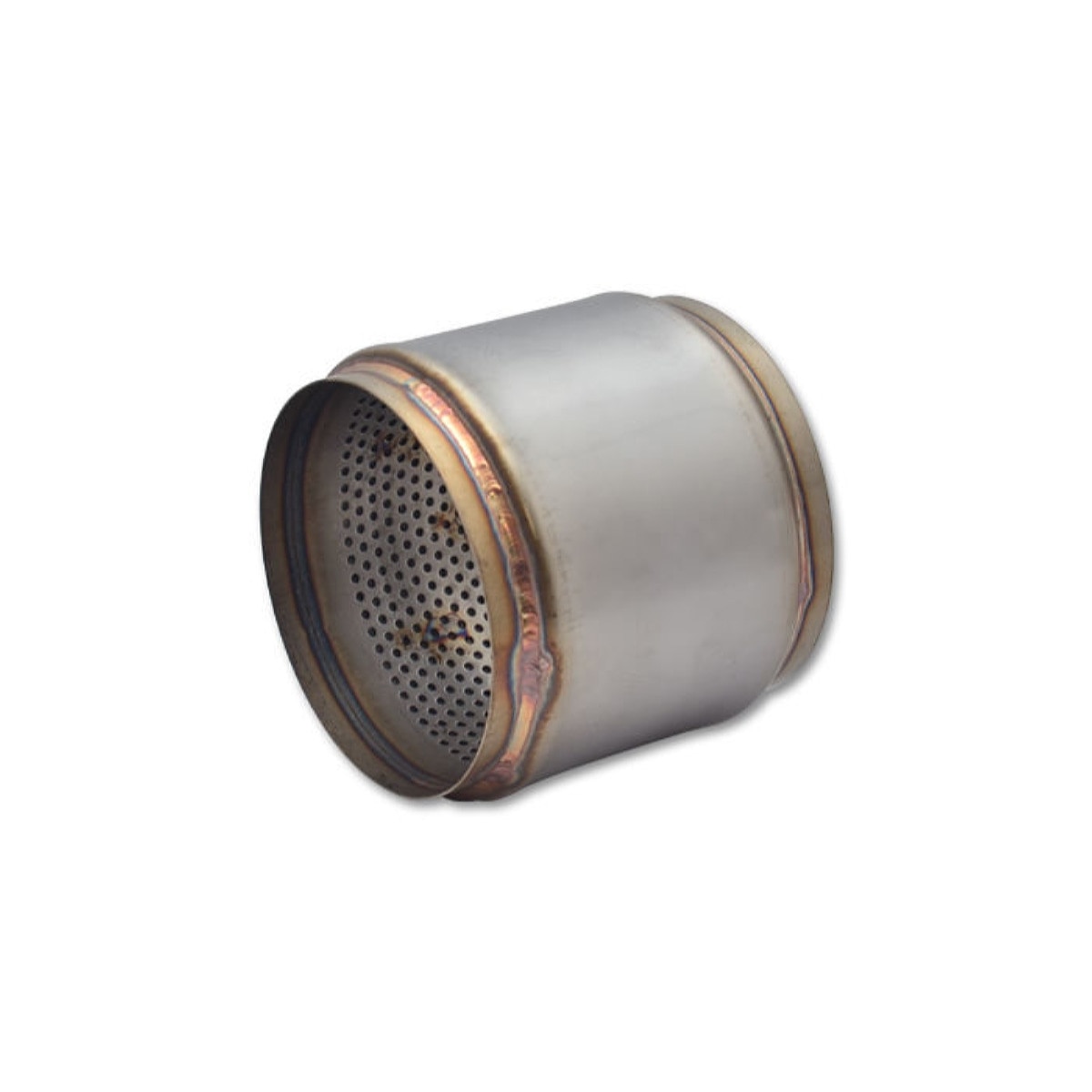 Vibrant Race Series muffler 5in inlet outlet 5.75in body 5in length stainless natural /