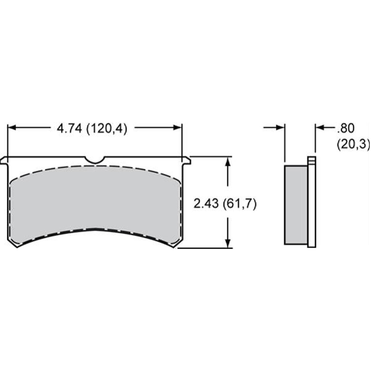 Wilwood Brake Pads, BP-10 Compound, Pad # 7420 (Superlite 6 & Forged Superlite)
