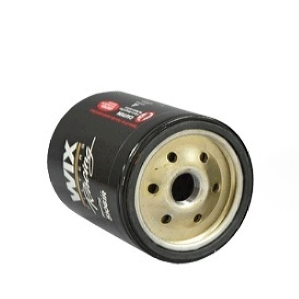 Wix oil filter 5.178in x 3.66in 13/16-16 thread 28 GPM steel black GM late model /