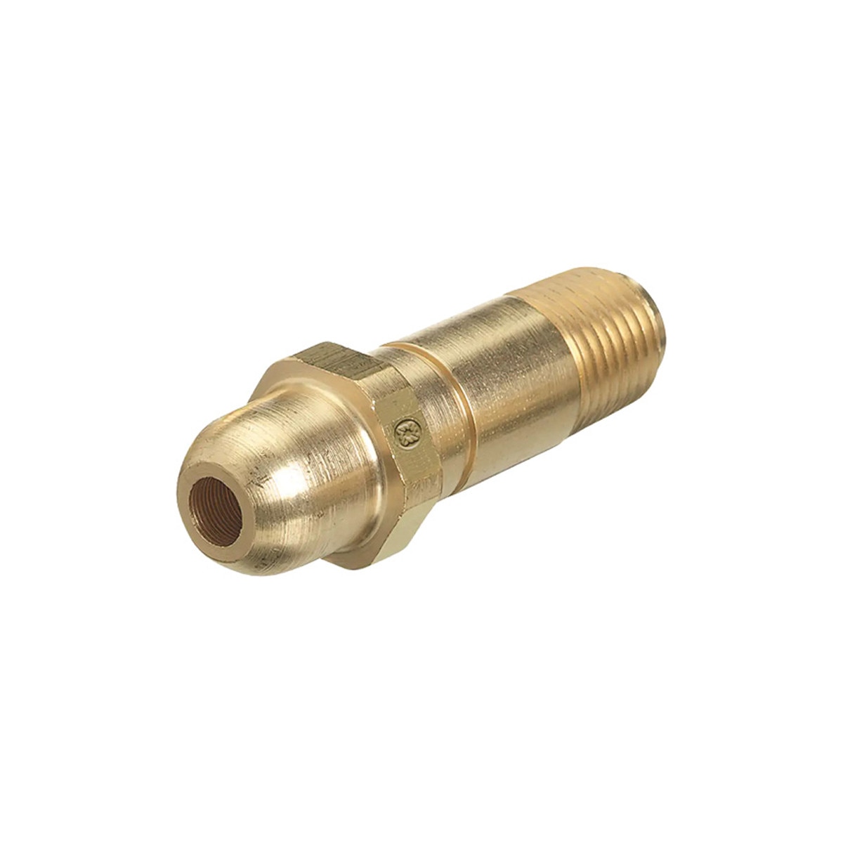 Regulator Inlet Nipple, Oxygen, Brass, 1/4 NPT, 3.000 Length, CGA-540